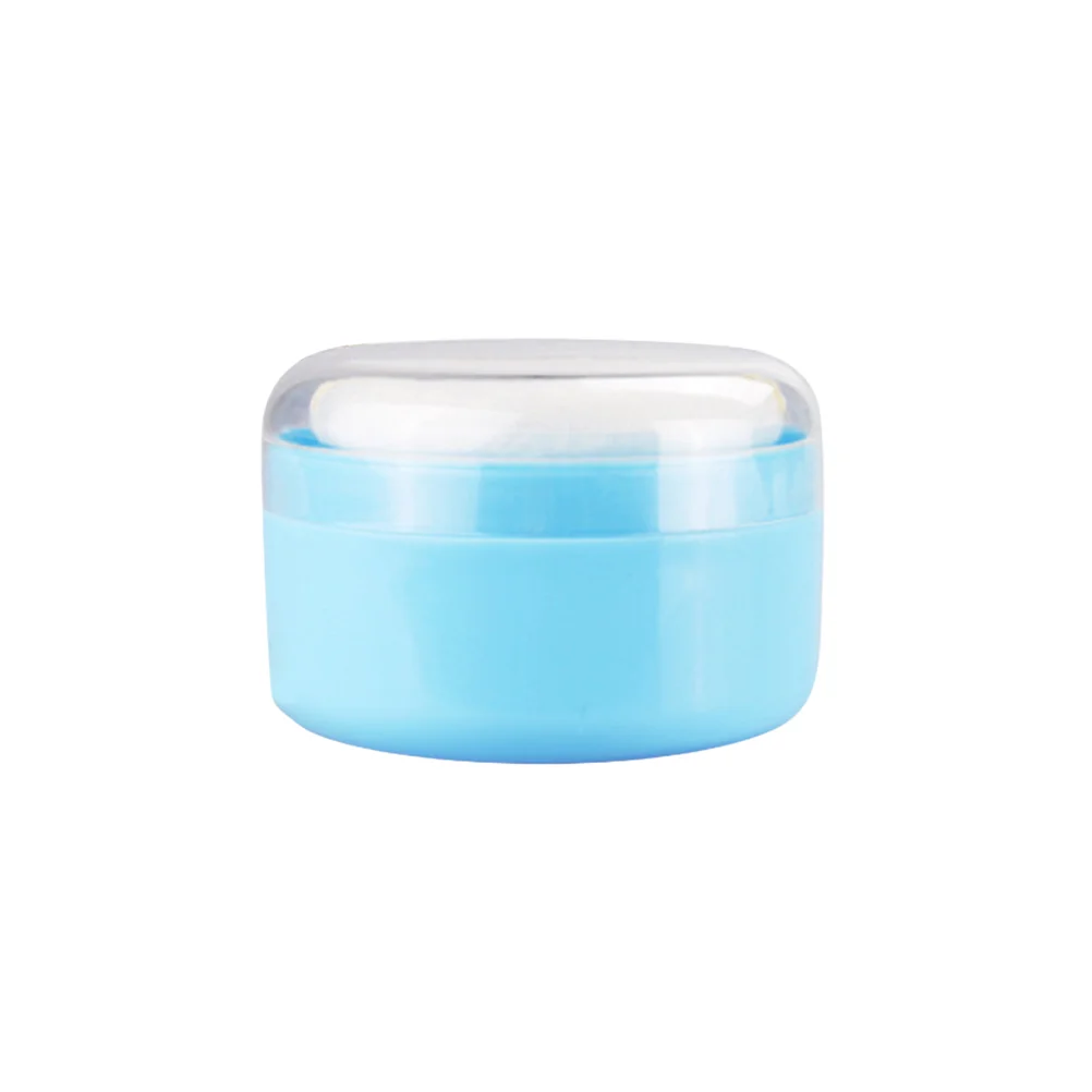 

2 Set After-Bath Powder Puff Box Empty Body Powder Container with Bath Powder Puffs and Sifter for Home and Travel