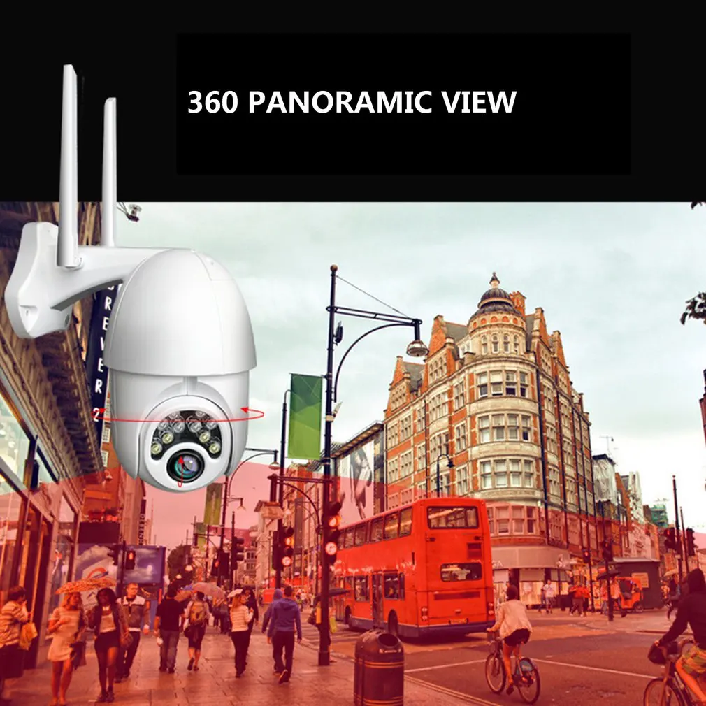 Наружная 360 градусов камера видеонаблюдения беспроводная Ptz водонепроницаемая купольная камера домашняя hd-камера ночного видения