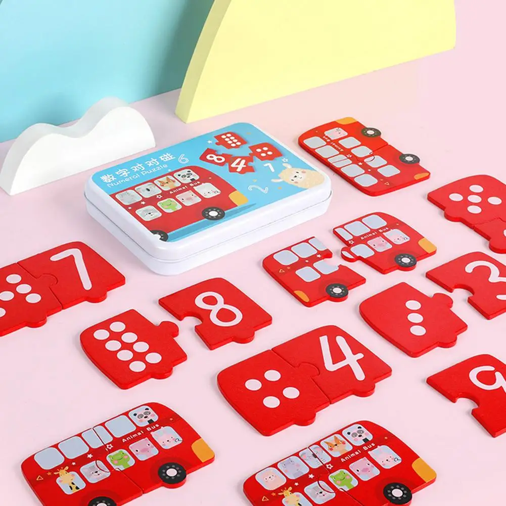 

1 Set Number Matching Card Puzzle Game Educational Learning Cards Matching Preschool Educational For Kids Toys Gift
