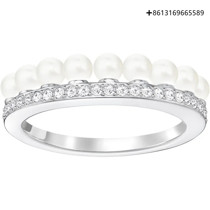 

HERO оригинальная копия Высокое качество 1:1 SWA бисер покрытый платиновым золотом кольцо с логотипом Бесплатная почта