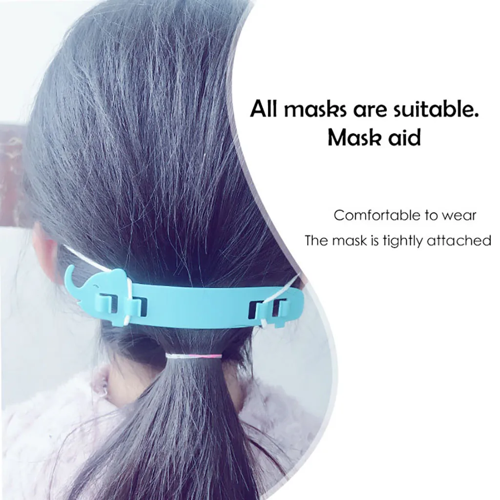 Маска детская с героями мультфильмов ремень ушками крючков защита для ушей