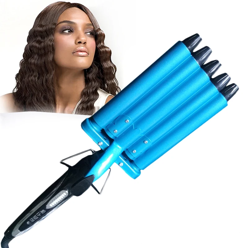 

Professional Ceramic Hair Curler 5 Barrels Curling Irons Roller Wand Big Hair Wave Curly Fast Heat Hair Waver Hairstyle Tools