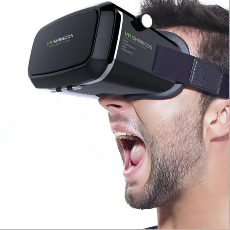 Лидер продаж! shinecon vr google vr с наушниками vr Виртуальная реальность 3d очки для 4,5-6,0 дюйма смартфон