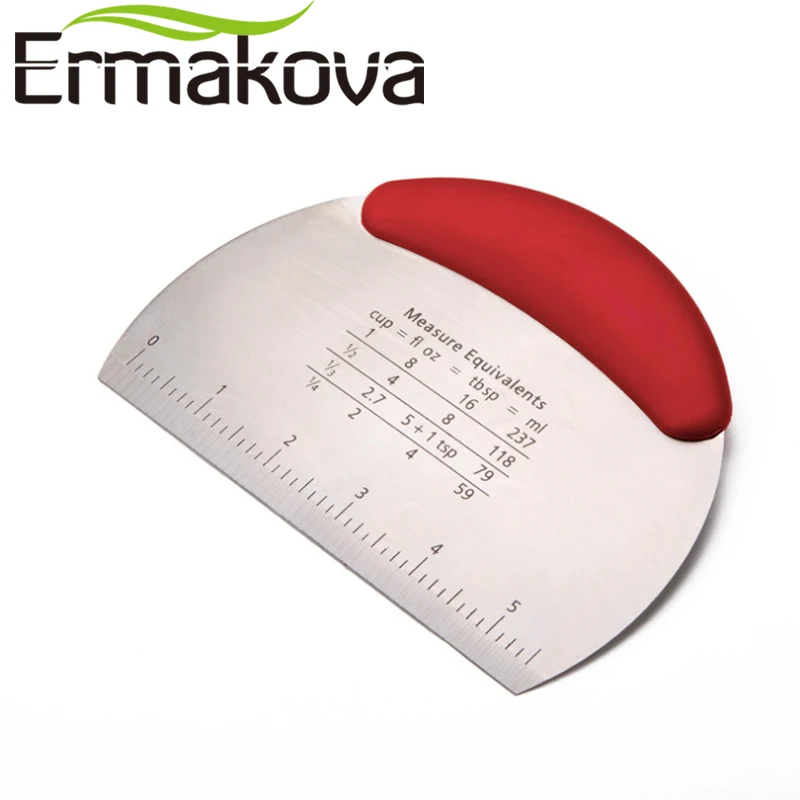 Кондитерский скребок ERMAKOVA с удобной ручкой устройство для резки теста из