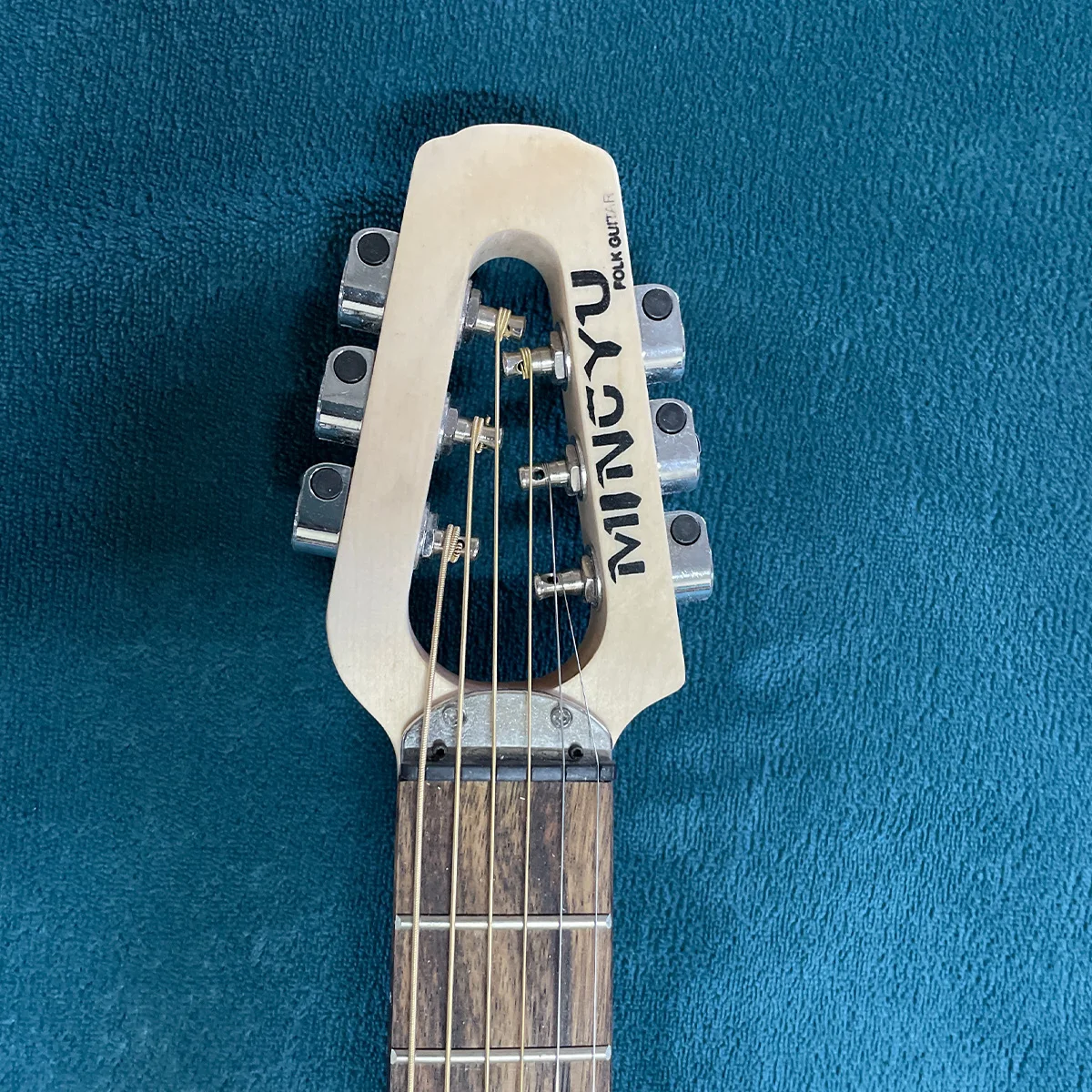 Портативная шпоновая гитара для тренировок на шею электрическая аккорд тренажер