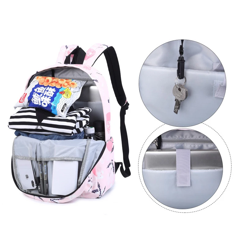 Новый рюкзак из полиэстера водонепроницаемая сумка Женский студенческий