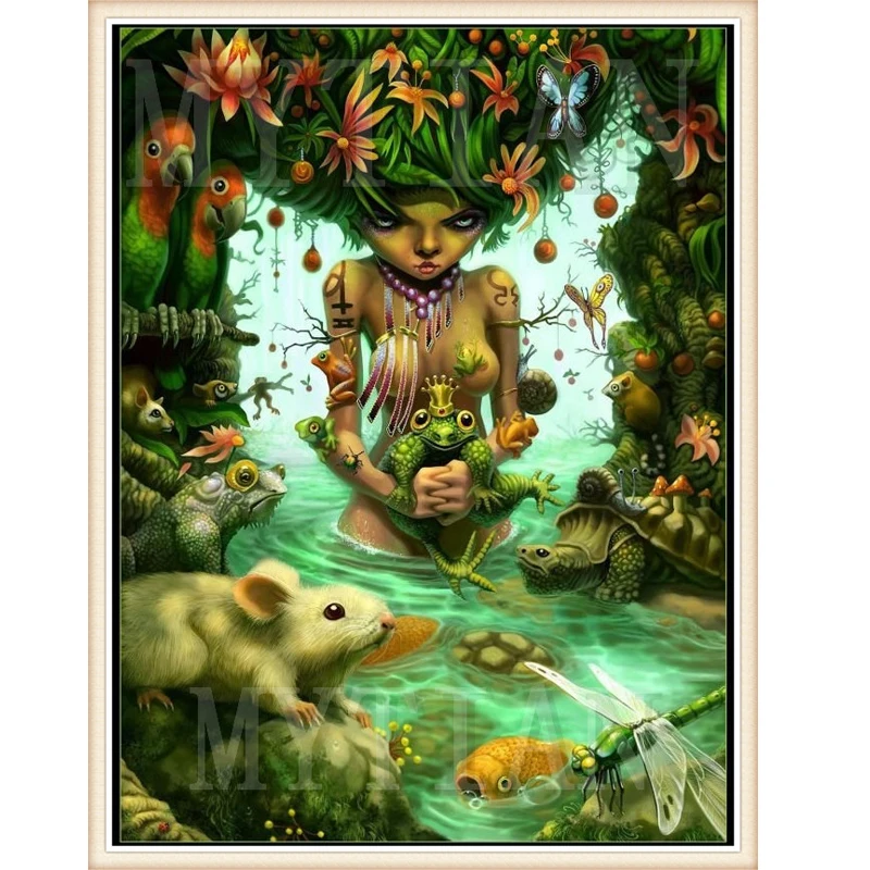 Алмазная живопись 5D сделай сам картина с полными квадратными/круглыми стразами