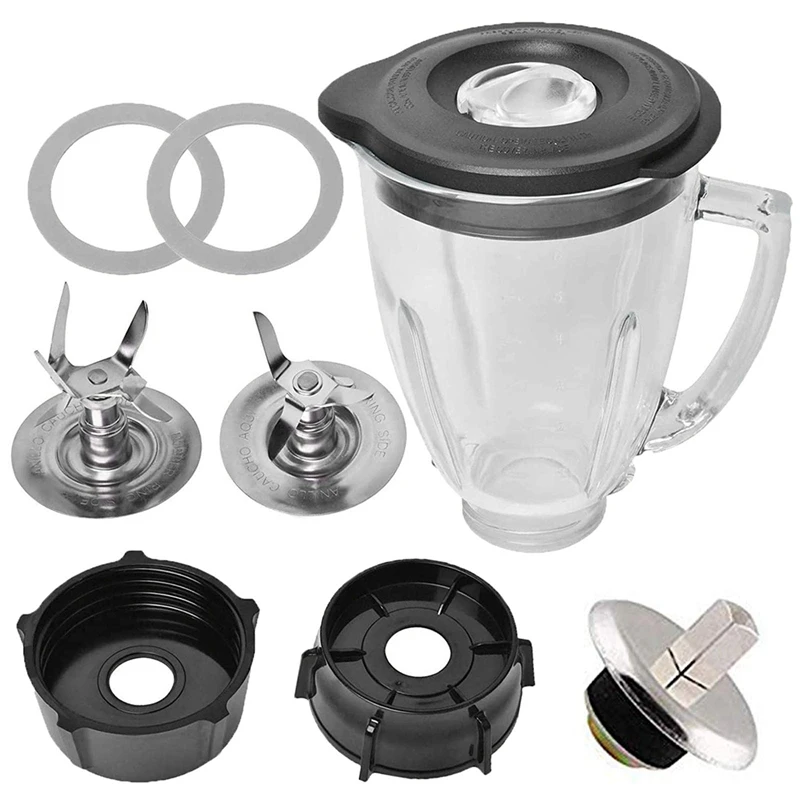

Replacement Parts Compatible for Oster Blender, 6 Cup Glass Blender with Ice Blade,Bottom Cap,Spin Accessories