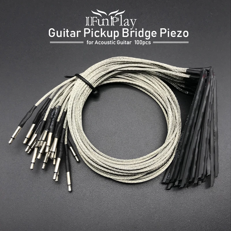 100 шт 6 строка Акустическая гитара мост стержень седла пьезо пьезозвукосниматель
