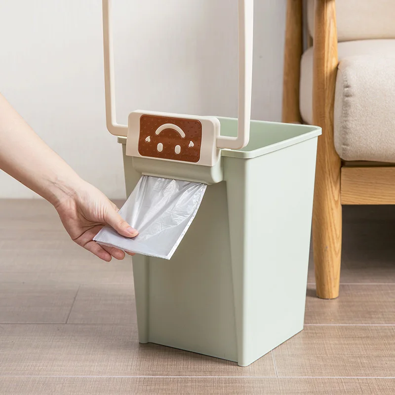 Blue Modern Rectangle Trash Can Recycling Bins Nordic Plastic Kitchen Bin Garbage Sorting Cocina Trashcan BK50LJ | Дом и сад