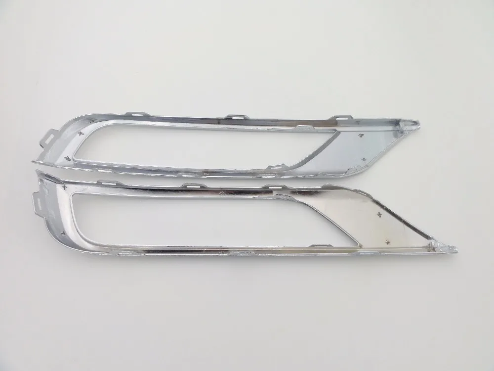 Английская версия Хром Передняя противотуманная фара крышка литья планки пара