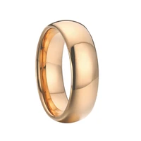 wholesale 14k rose gold plated jewelry 857 tungsten rings for couple marriage finger ring 6mm