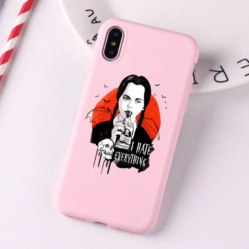 22923 Среда Addams семейный цветной Мягкий силиконовый чехол для телефона iphone 6/6s, 6 Plus/6s Plus, 7/8, 7 Plus/8 Plus, X, XS, XR, XSMax - Цвет: 22923