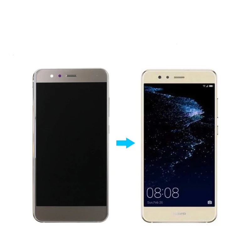 5,2 ''ЖК-дисплей с рамкой для HUAWEI P10 Lite Дисплей WAS-LX1 WAS-LX1A WAS-LX2 WAS-LX3 Сенсорный экран