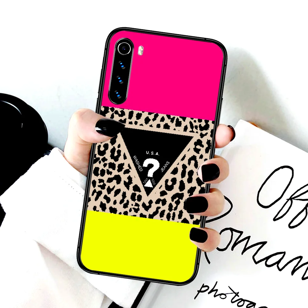 

Guesses Fashion Brand Phone Case For Xiaomi Redmi Note 7 8 8T 9 9S 4X 7 7A 9A K30 Pro Ultra black Funda Fashion Cell Pretty