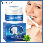 Зубная паста Yoxier, Натуральный Порошок для отбеливания зубов, для ухода за зубами, жемчужная эссенция, инструменты для зубная щетка для гигиены полости рта зубов