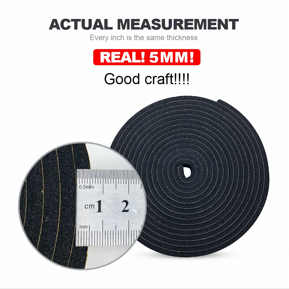 Звукоизоляционная самоклеящаяся хлопковая лента JGAUT для уплотнения