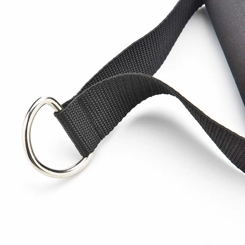 1 PCS D Ring Pull Rope Handle Arm Tricep Pulldown Training V Bar Gym Arms Strength Fitness Black | Спорт и развлечения