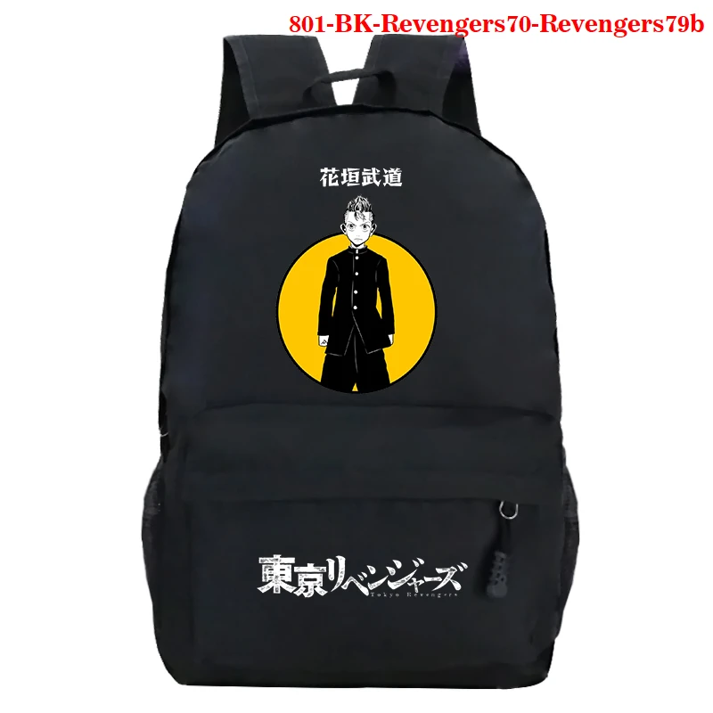 

Anime Backpack Tokyo Revengers Printing Kids Schoolbag Canvas Rucksack Cartoon Satchel Tokyo Revengers School Bag Laptop Daypack