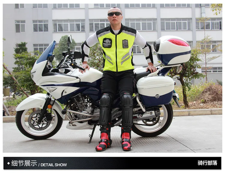 

Riding Tribe Motorcycle Hnads Leg Protection Reflective Moto Knee Pads Elbow Pads Shin Guards Protective Gears Summer HX-P09