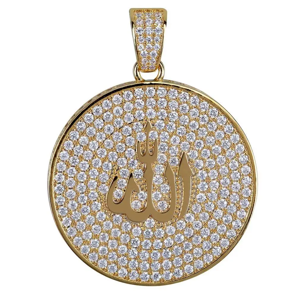 Ожерелье с круглым кулоном для мужчин и женщин в стиле хип-хоп | Украшения