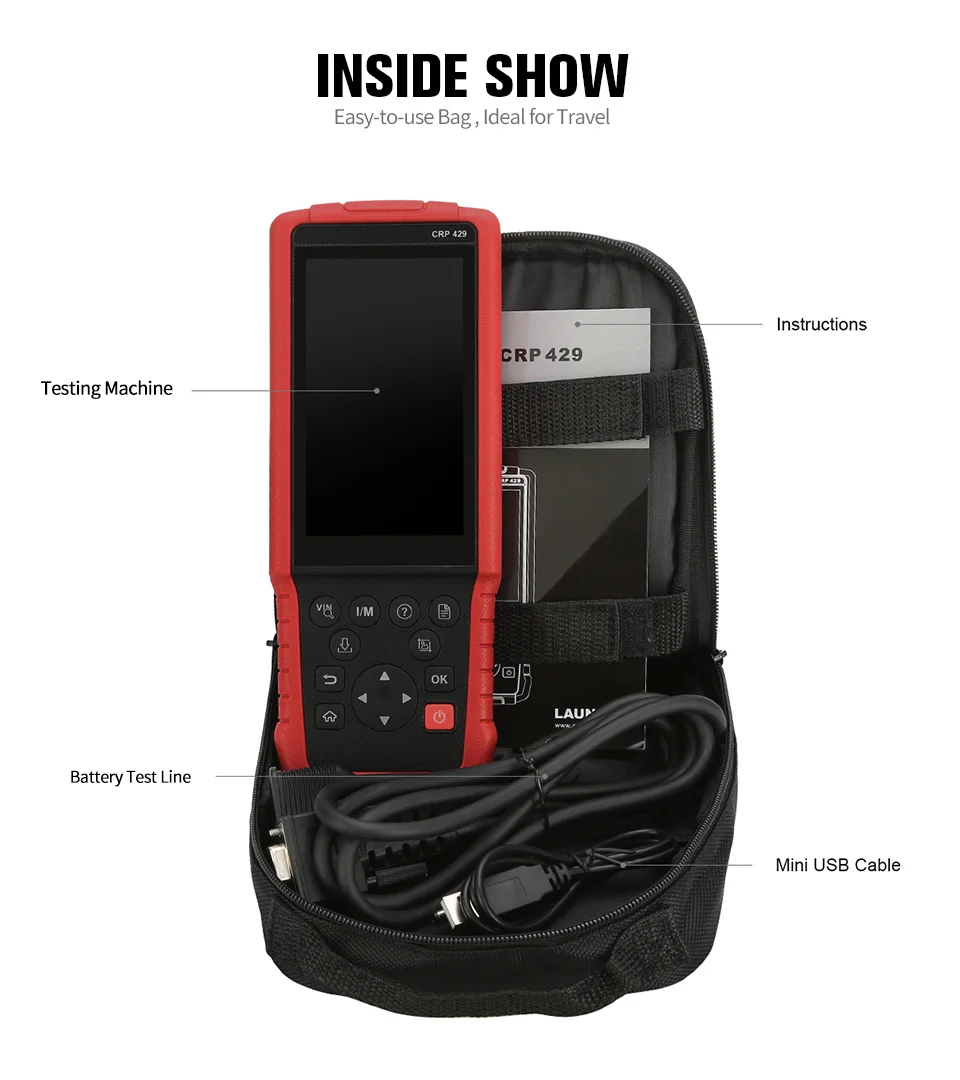 LAUNCH X431 CRP429 OBD диагностический сканирующий инструмент OBD2 сканер Все системы Авто считыватель кода масла EPB DPF инжектор кодирования IMMO PK MK808