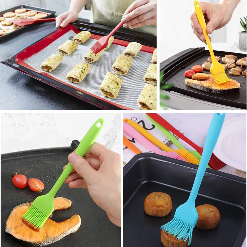 

1 PCS Barbecue Tools Silicone Barbecue Oil Brush High Temperature Kitchen Baking Gadgets Household Barbecue Brush