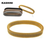 titanium steel spring bracelet elastic bracelet slingshot bracelet stainless steel mesh bracelet wholesale couple bracelet