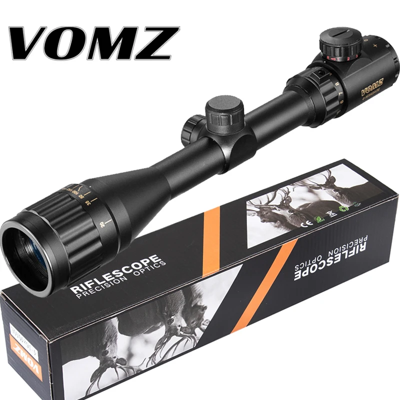 Online 4 16X40 AOE Hunting Riflescope Air Rifle Sniper Scope Optical Sight Gold Tactical Red Green llluminate Crosshair