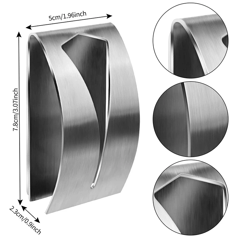 Promotion! 4 Pieces Self Adhesive Towel Hook Holder Grabber Stainless Steel Kitchen Dish Wall Mount Non-Drilling | Строительство и