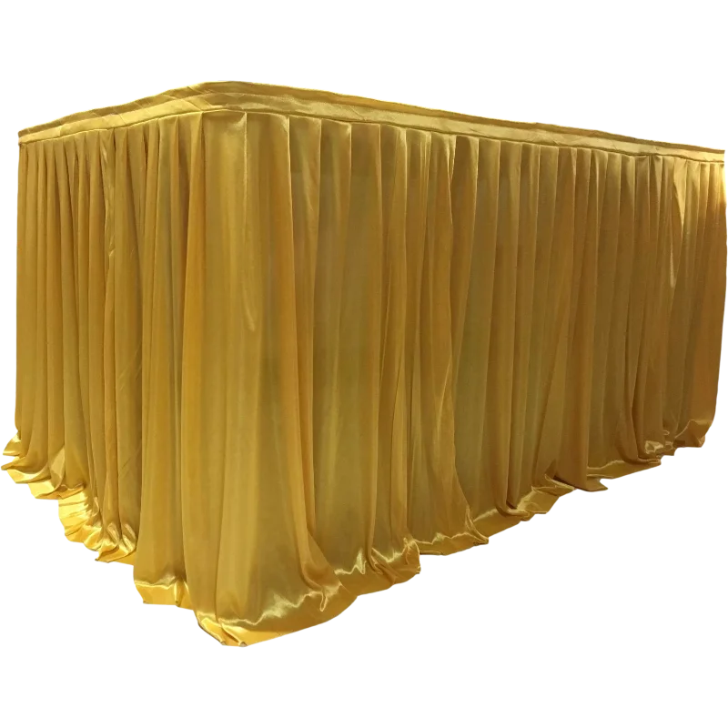 Ice silk фуршетные юбки белый со свадебными украшение для отеля банкетных