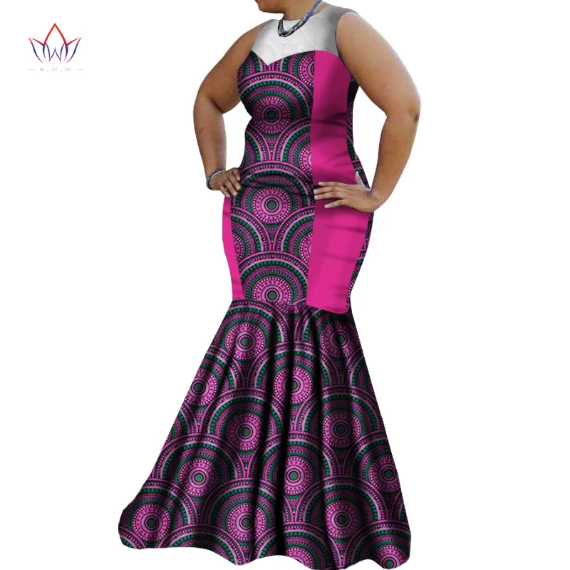 African Dresses for Women Summer Dress Women Dashiki African Print Dress Maxi Dress Party Sexy Bazin Riche Clothing 6XL WY1383