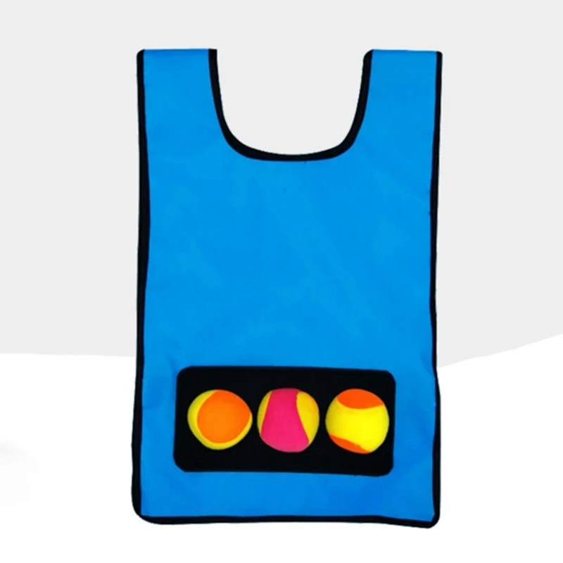 BMDT-Dodgeball Game Vests with Dodgeball Balls Sticky Ball Vest for Kids Outdoor Garden Activity | Спорт и развлечения