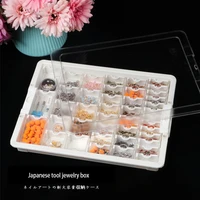 japanese style tool jewelry storage box container diamond painting mosaic tools accessories jewelry transparent storage box