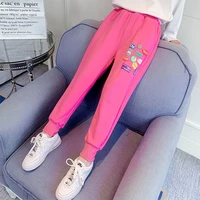 girls spring sports pants 2021 new spring autumn loose childrens casual pants teenage school running trousers