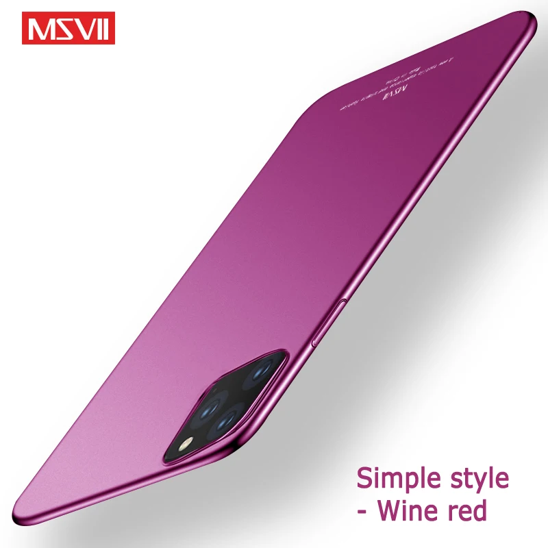 Для iPhone 11 Pro Max чехол MSVII матовый чехол для Apple iPhone X XR XS Max XS iPhone Жесткий Чехол для iPhone11 Pro Max 11 чехол s
