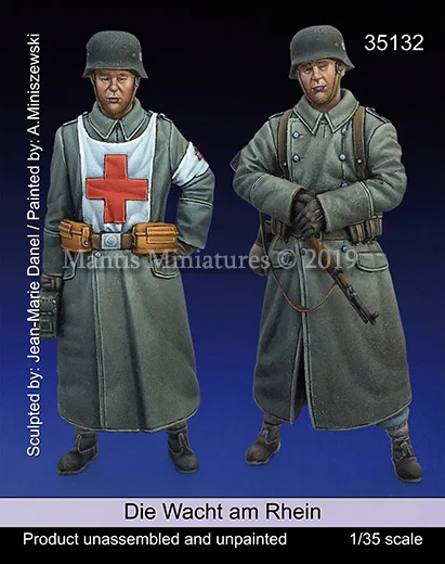 1:35 Resin Figure Model Kit Unassambled Unpainted 1013 (2 figures) | Игрушки и хобби