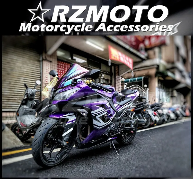 

Комплект обтекателей для мотоцикла из АБС-пластика для Kawasaki Ninja 300 EX300 2013 2014 2015 2016 2017 2018 фиолетовый велосипед