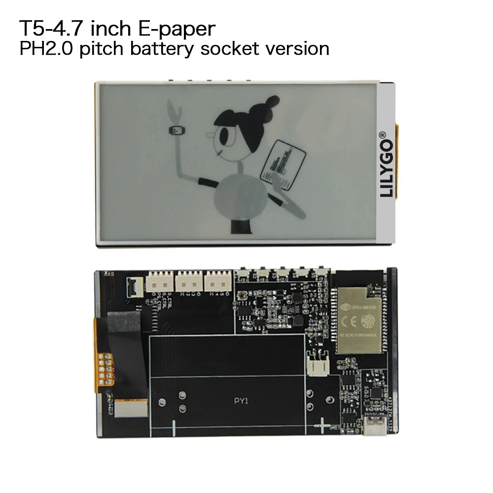 Электронная бумага LILYGO T5-4.7 дюйма ESP32 V3 версия 16 Мб флэш-памяти 8 PSRAM Wi-Fi/Bluetooth для