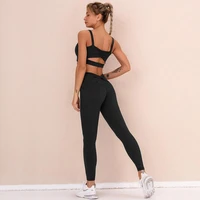 yoga suit quick dry running bra pants fitness leggings tights gym workout running high waist butt lifting set