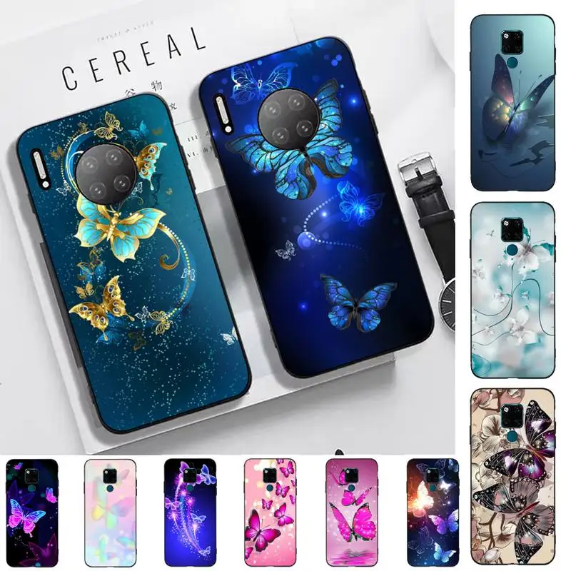 

Butterfly Phone Case for Huawei Mate 20 10 9 40 30 lite pro X Nova 2 3i 7se