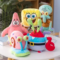 kawaii spongebob fashion plush doll patrick star classic anime plush toy soft backpack pendant childrens birthday gift