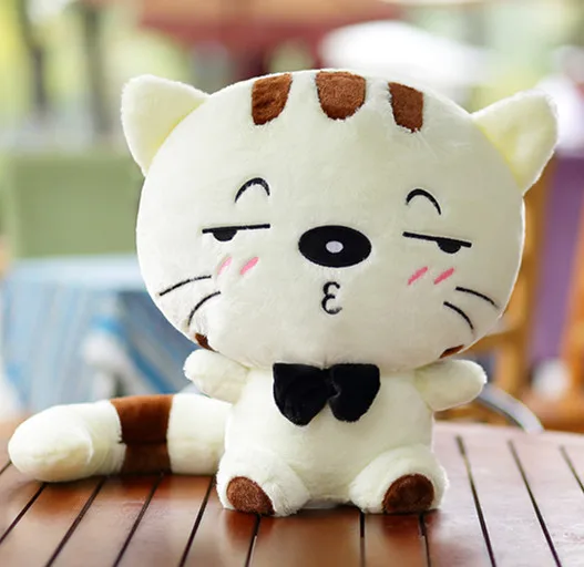 

30cm Anime Cat with Big Tail Plush Dolls Cat with Big Face Plush Dolls Plush Toys for Children's Toys