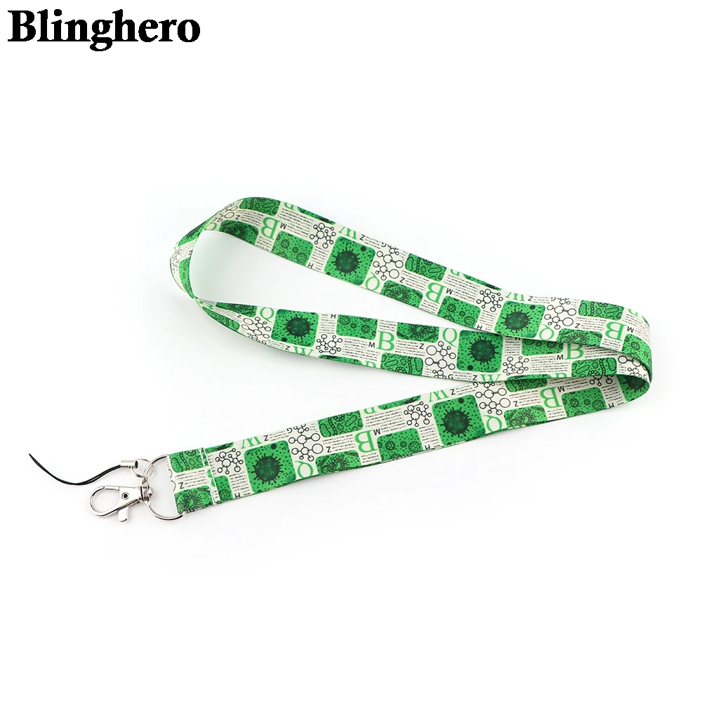 

CB582 Chemical Branch Structure Lanyard Keychain ID Card Badge Holder Camera for USB Badge Holder DIY Hanging Rope Student Gifts