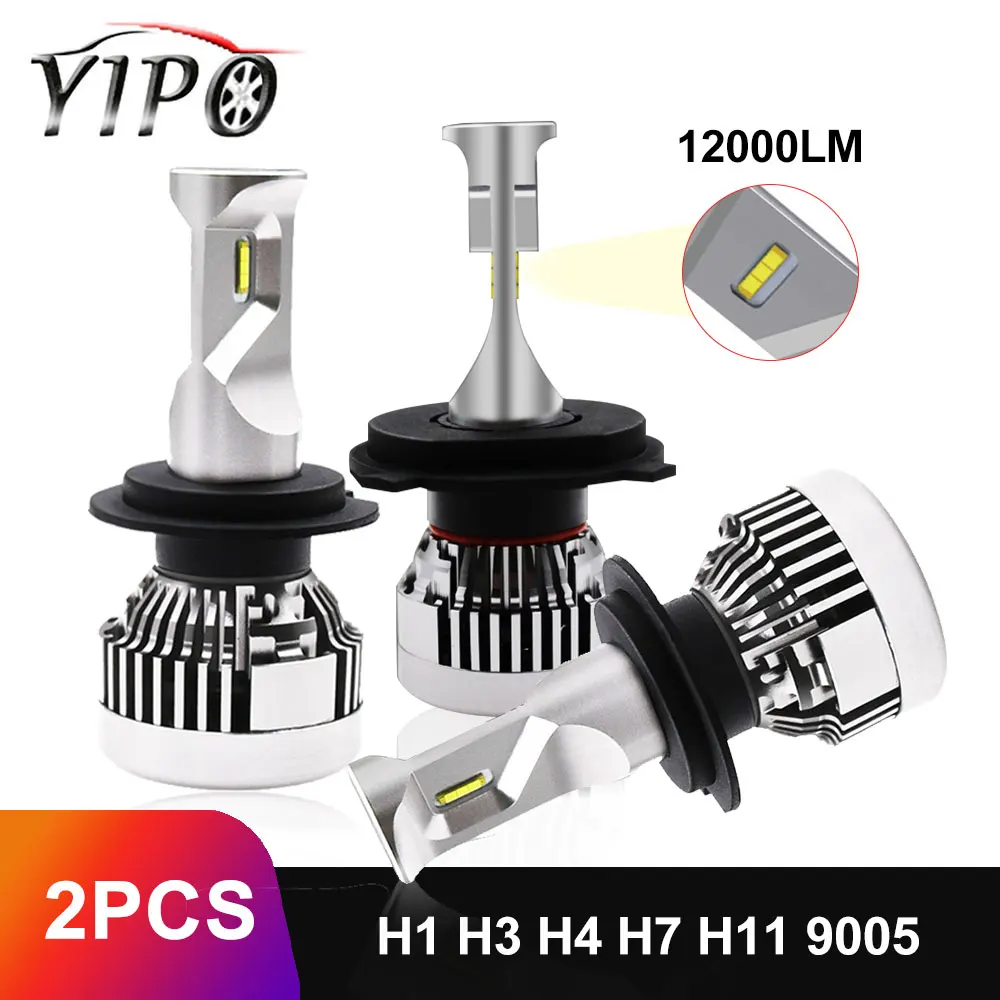 Супер Яркие Фары H4 led H7 H11 H1 H3 9005 9006 HB3 HB4 автомобильная лампа головного света h7