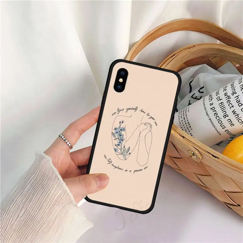 

Great Aesthetic Flower art Phone Case for iPhone 11 12 pro XS MAX 8 7 6 6S Plus X 5S SE 2020 XR