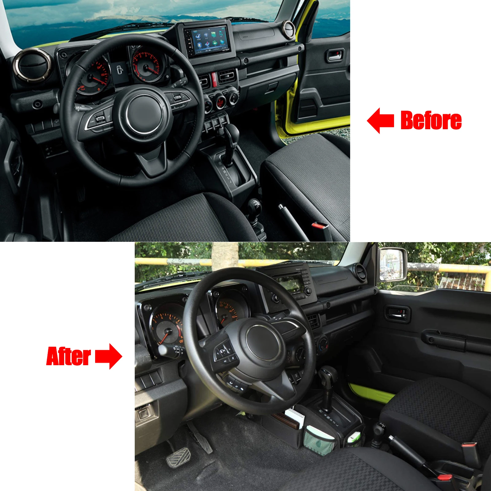 Автомобильная сумка для хранения с переключением передач органайзер лоток Suzuki