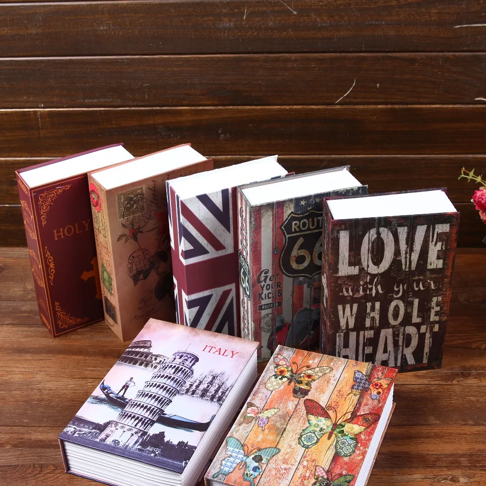 Дорожная домашняя денежная ювелирная охранная стальная имитационная книга