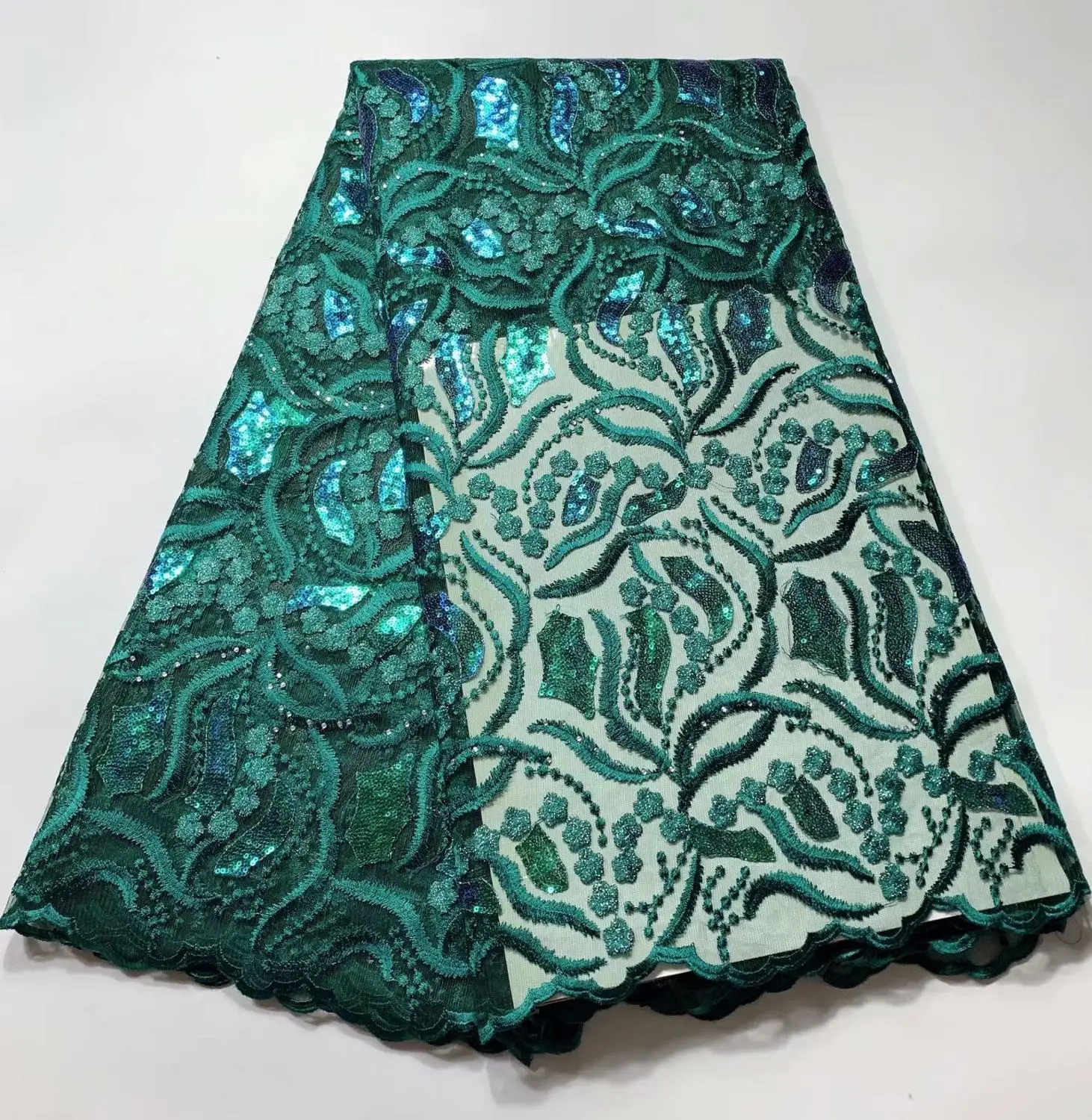 Золотое молочное Шелковое кружево африканская нигерийская Сетка кружевная