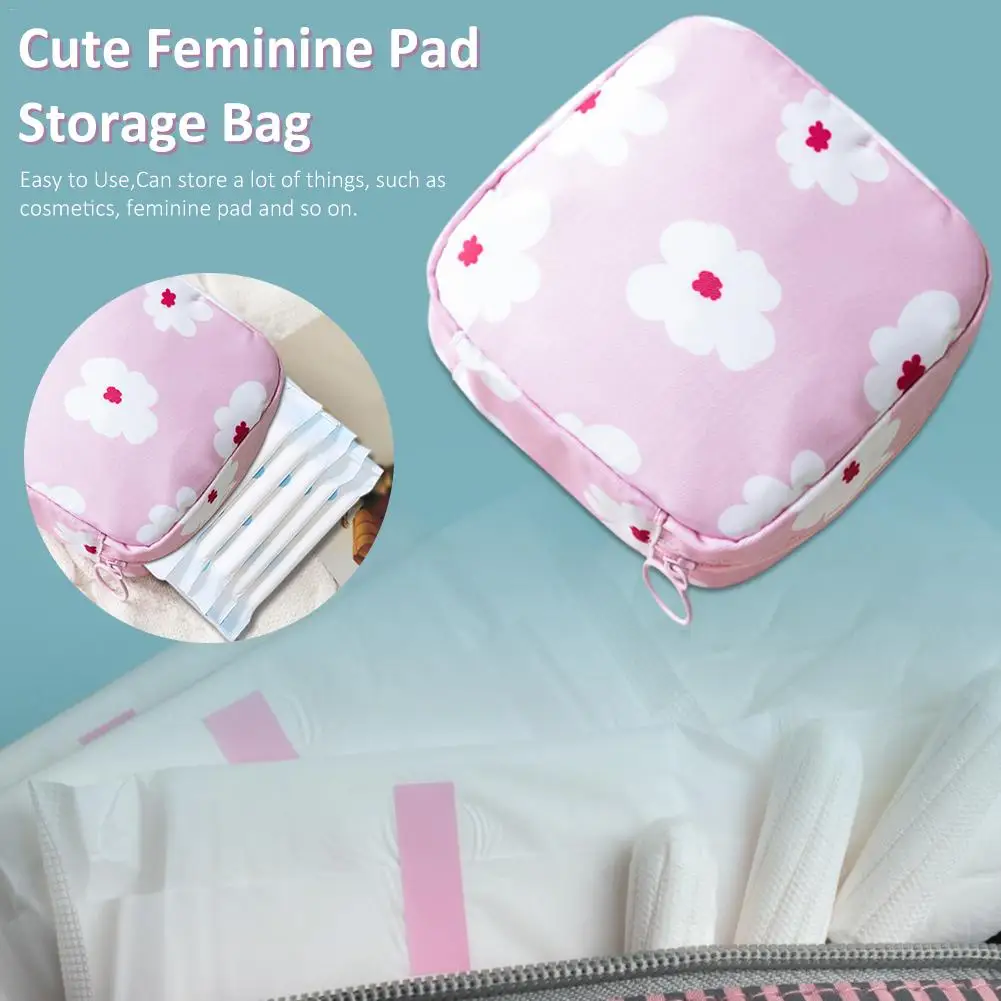 Милые женские прокладки сумка для хранения портативная маленькая покупок